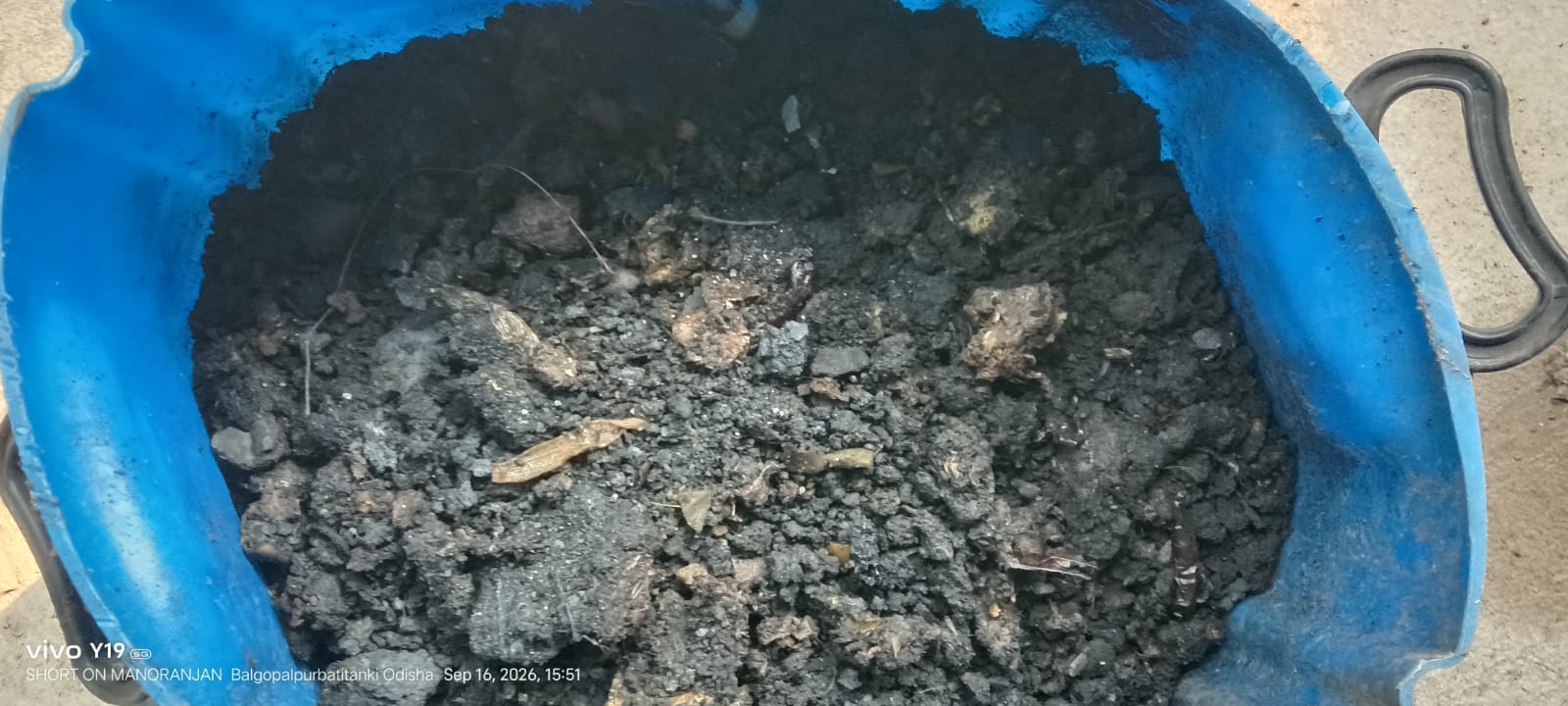 Organic waste composter with built-in shredder installed at the Balasore Plant